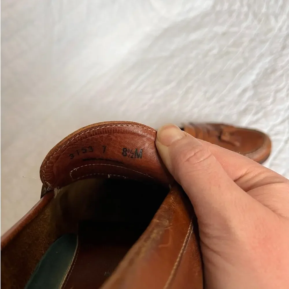 HS Trask Bozeman Kiltie Tassel Loafter Brown Leather Men's 8.5